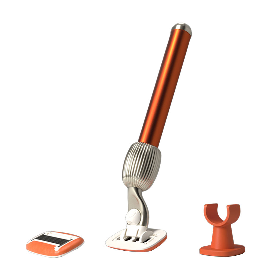 Набір засобів для гоління Fler The Razor Starter Set Sicily Warm And Vibrant (бритва, 1 шт + тримач, 1 шт + лезо, 2 шт)